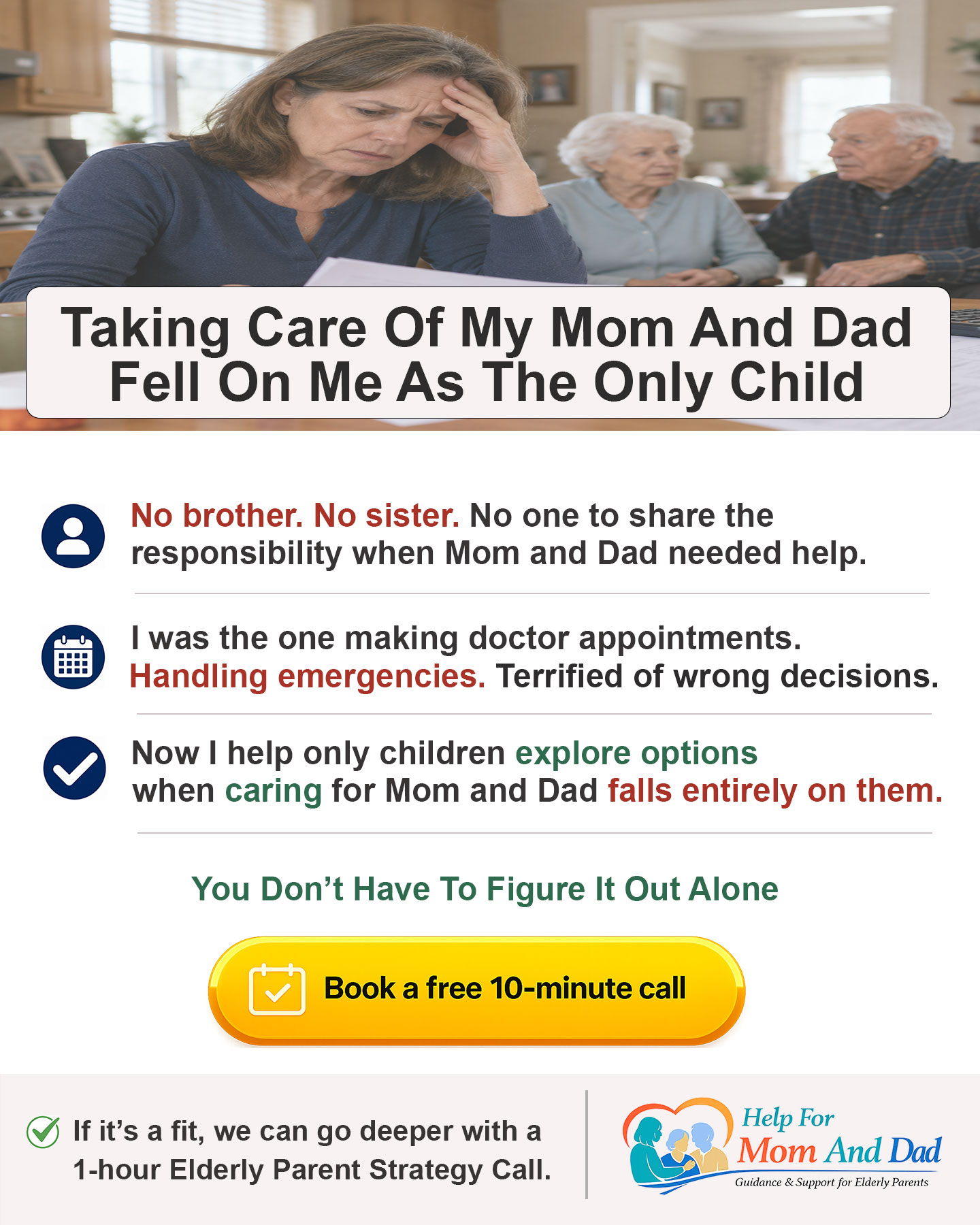 Taking Care Of My Mom And Dad Fell On Me As The Only Child